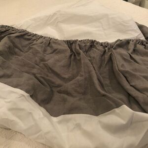 Gray Box Spring Cover from Restoration Hardware